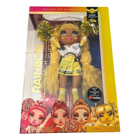 Rainbow High Sunny Madison Cheerleader Yellow Fashion Doll 10 in MGA New 2020 - Picture 5 of 6